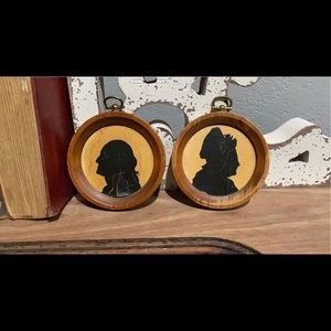 Vintage George & Martha silhouette pictures